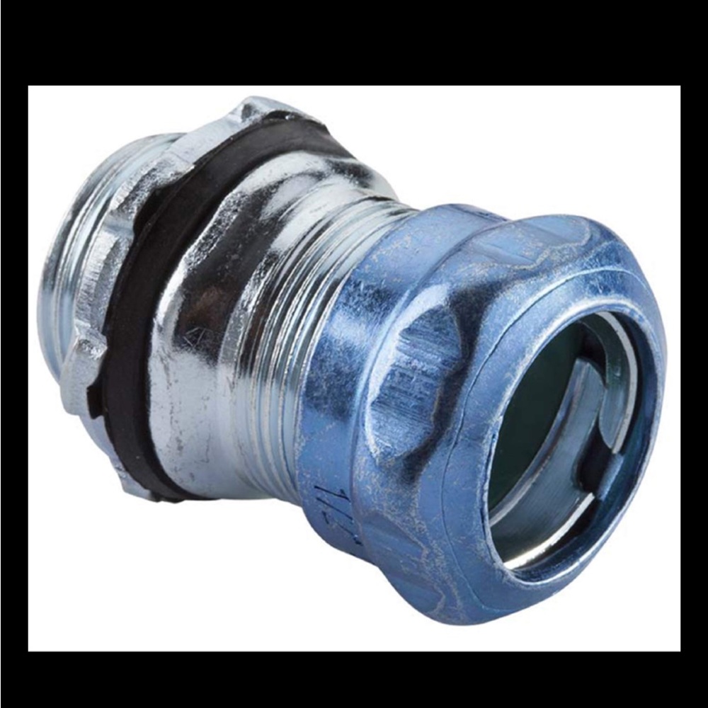 Halex 62511 EMT Rain Tight Conduit Connector Steel 1” Electrical Metallic Tube